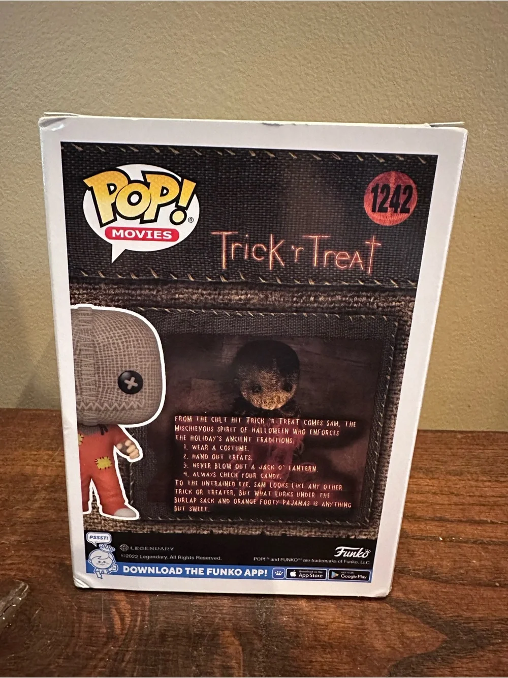 Funko Pop! Movies Sam (Trick 'r Treat) - Gray & Orange #1242 - Picture 3 of 6